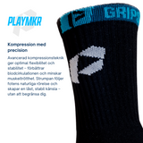 Playmkr Grip Socks Svart